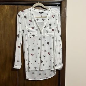 RW&CO hearts and rainbows blouse